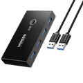 يوجرين مفتاح مشاركة 4 منافذ USB 3.0 مع كابلي USB