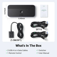 مفتاح UGREEN USB 3.0 لمشاركة أجهزة USB-C و USB-A
