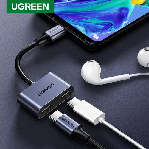 محول يوجرين USB-C واحد إلى اثنين - شحن جهازين معاً