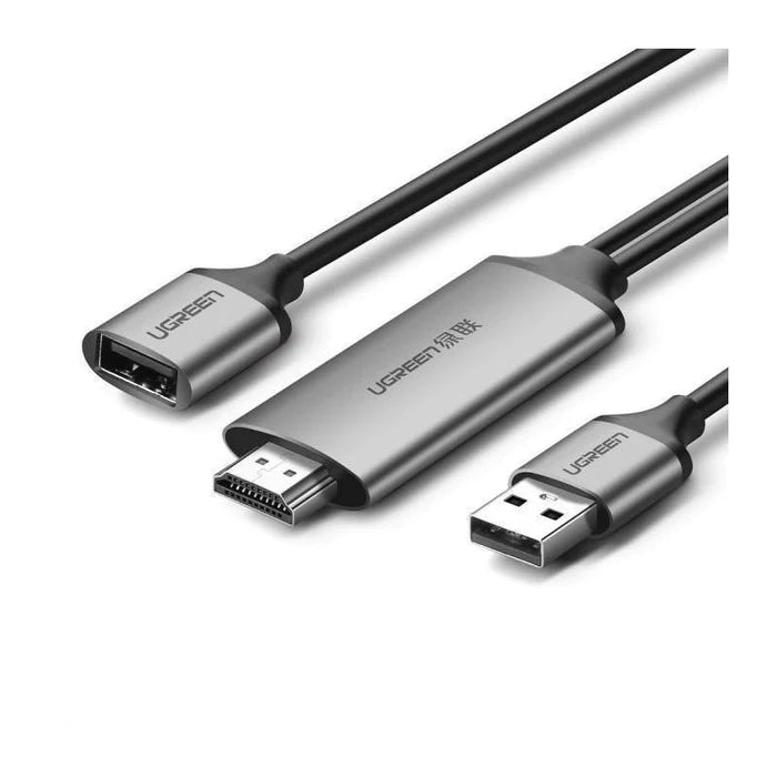 محول يوجرين USB إلى HDMI 1.5م - رمادي