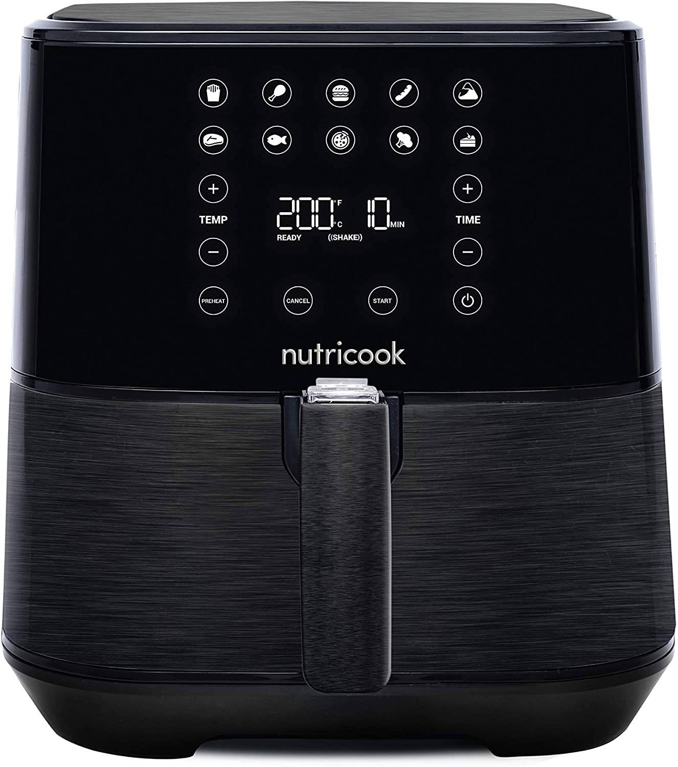 Nutricook Rapid AirfryeR2 / مقلاة عميقة تقليدية سعة 5.5 لتر - أسود
