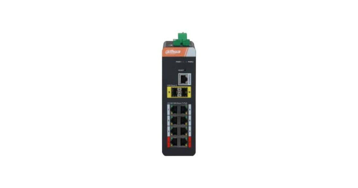 Dahua IS4210-8GT-120 10-Port Managed Industrial Gigabit Switch with 8-Port PoE