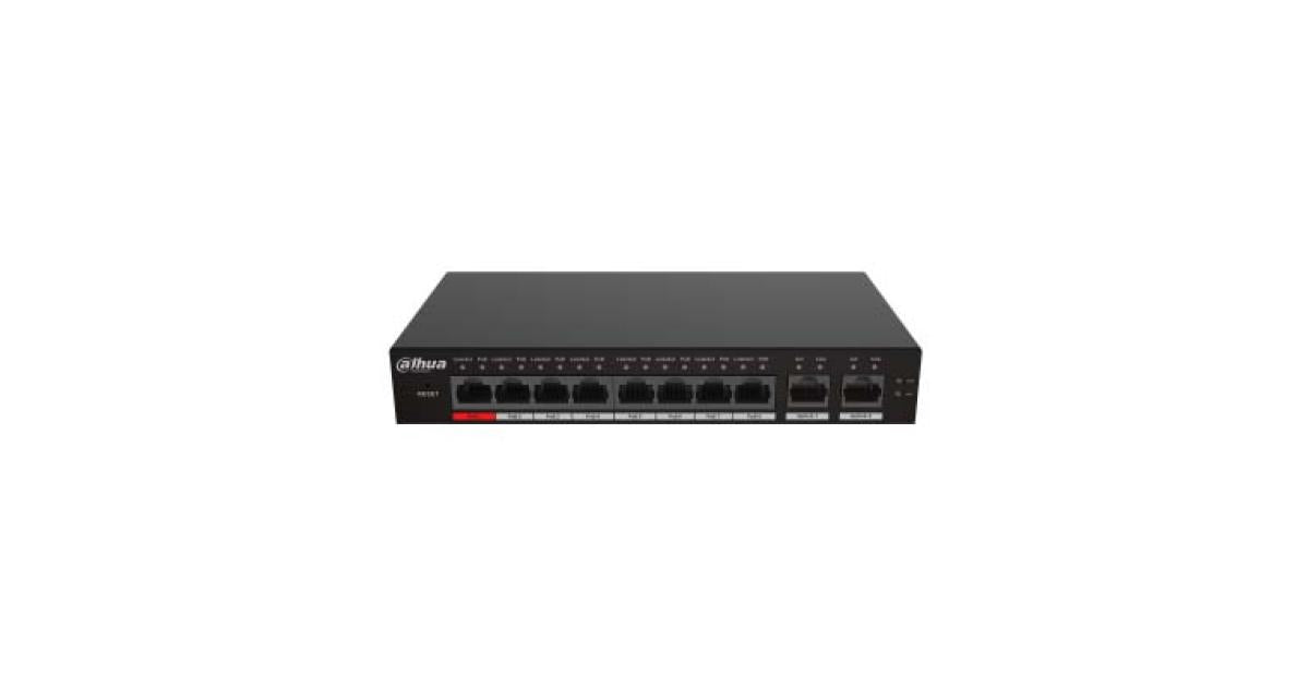 Dahua S4100-8ET2GT-96-C 10-Port Cloud Managed Switch with 8-Port PoE