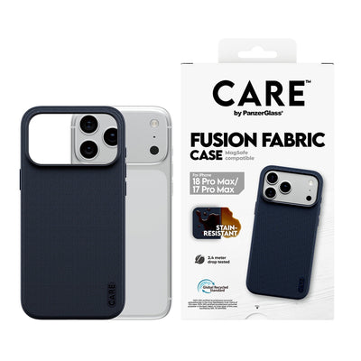 CARE Fusion Fabric Navy MagSafe case