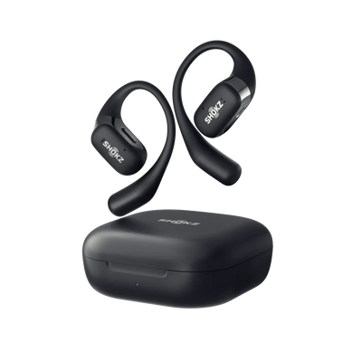 Shokz OpenFit True Wireless Open-Ear Earbuds – DirectPitch & Up to 28 Hours Playback – Black