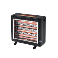 Home Electric 2000W Quartz Heater, 5 Quartz Tubes, 4 Power Settings (500W/1000W/1500W/2000W), Thermostat, HK-4510