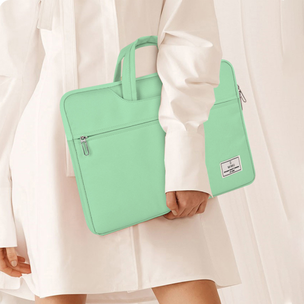 Wiwu vivi hand bag for 14" laptop - mint green