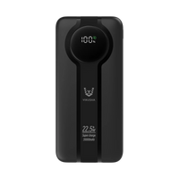 VIKUSHA P110 Power Bank – 20000mAh, USB-C Input & USB-A/USB-C Outputs – Black