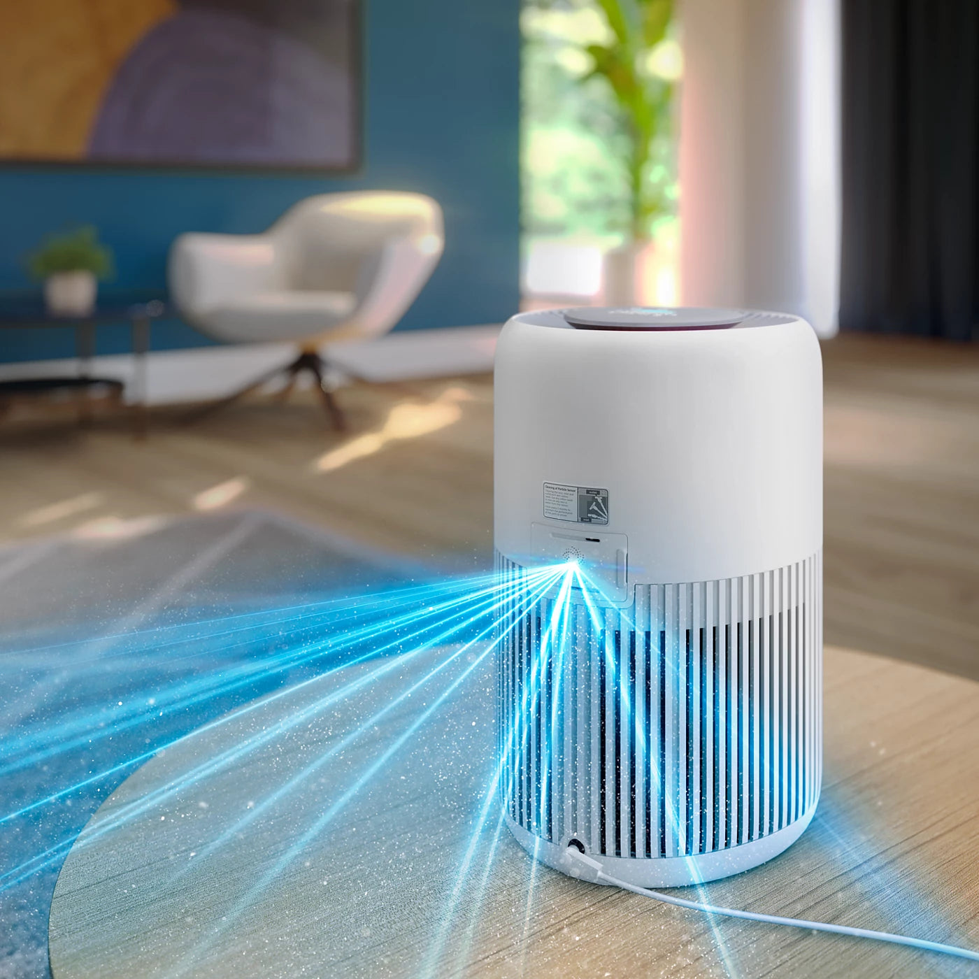 Philips PureProtect Mini 900 Air Purifier AC0920/10 – HEPA Filter, 65m² Coverage, 250m³/h CADR, PM2.5 Sensor