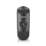 ماكينة إسبرسو محمولة WACACO Nanopresso مع محول NS، ماكينة قهوة يدوية للسفر بضغط 18 بار – أسود