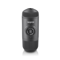 ماكينة إسبرسو محمولة WACACO Nanopresso مع محول NS، ماكينة قهوة يدوية للسفر بضغط 18 بار – أسود
