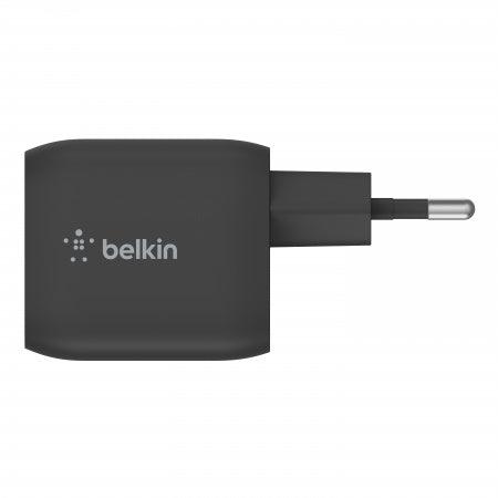 Belkin 45W PD PPS Dual USB-C GaN Charger Universal - Black