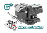 TOTAL Tools THT6166-Bench vise 6"