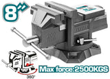 TOTAL Bench vice 8" (THT6186)