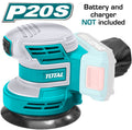 TOTAL TROSLI2001-Li-ion random orbit sander 20V Battery and charger are not included