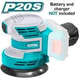 TOTAL TROSLI2001-Li-ion random orbit sander 20V Battery and charger are not included