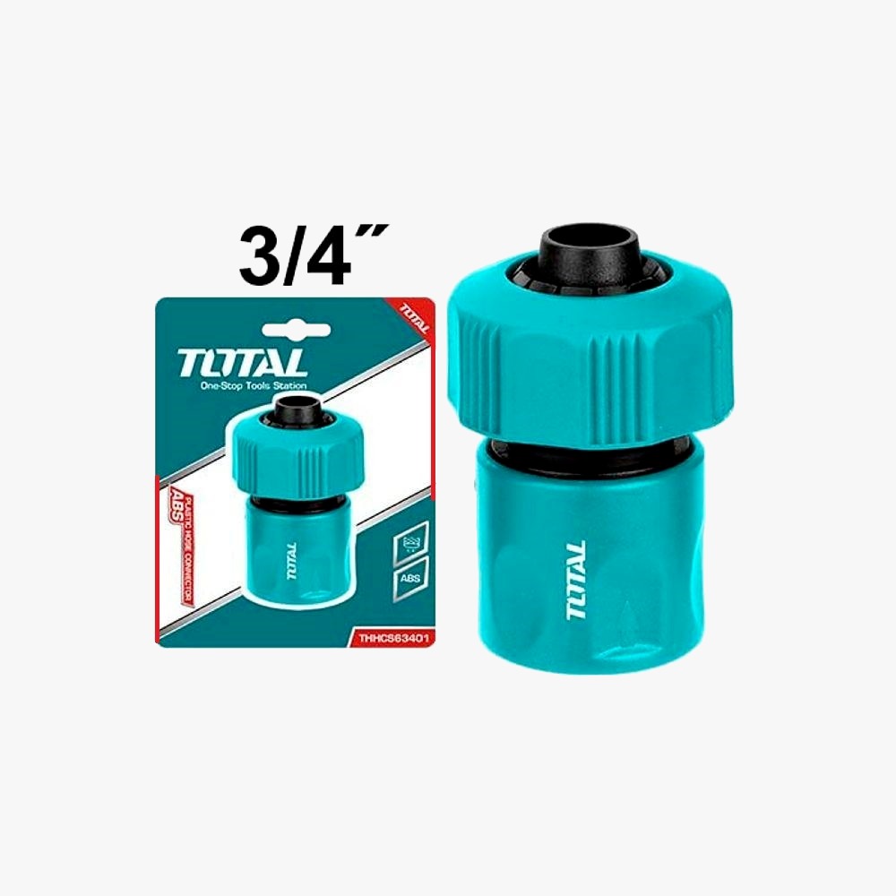 Total 3/4 Inch Plastic Hose Connector (THHCS63401) Total 3/4 Inch Plastic Hose Connector (THHCS63401)