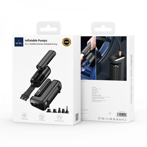Wiwu 5 in 1 Car air bump Wi-Ai002 - Black Wiwu 5 in 1 Car air bump Wi-Ai002 - Black