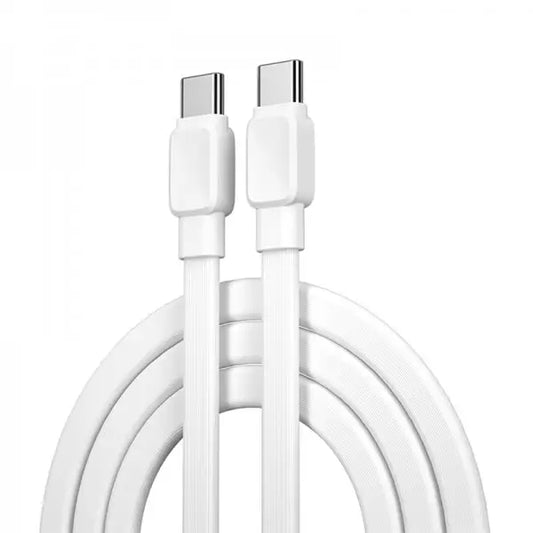 WiWU Bravo 60W PD Type-C to Type-C Flat Charging Cable 1m