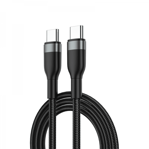 WIWU WI-C017 CONCISE 100W TYPE-C TO TYPE-C CHARGING CABLE 1.2M - GREY WIWU WI-C017 CONCISE 100W TYPE-C TO TYPE-C CHARGING CABLE 1.2M - GREY
