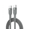 كابل شحن WIWU WI-C017 CONCISE 100 وات من النوع C إلى النوع C بطول 1.2 متر - رمادي