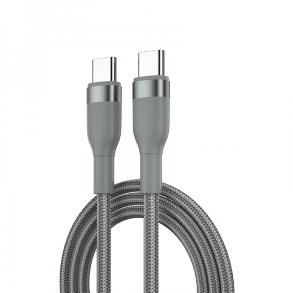 WIWU WI-C017 CONCISE 100W TYPE-C TO TYPE-C CHARGING CABLE 1.2M - GREY WIWU WI-C017 CONCISE 100W TYPE-C TO TYPE-C CHARGING CABLE 1.2M - GREY