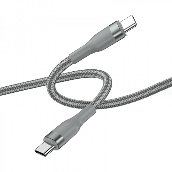 WIWU WI-C017 CONCISE 100W TYPE-C TO TYPE-C CHARGING CABLE 1.2M - GREY WIWU WI-C017 CONCISE 100W TYPE-C TO TYPE-C CHARGING CABLE 1.2M - GREY
