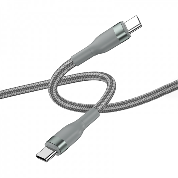 WIWU WI-C017 CONCISE 100W TYPE-C TO TYPE-C CHARGING CABLE 1.2M - GREY