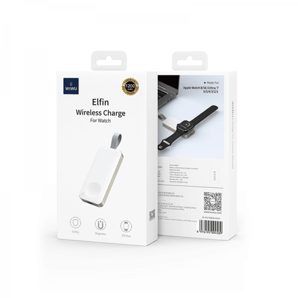 Wiwu Elfin Watch Wireless Charger - White Wiwu Elfin Watch Wireless Charger - White