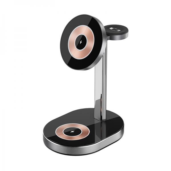 WIWU Light Shadow 3 IN 1 Wireless Charger - Black WIWU Light Shadow 3 IN 1 Wireless Charger - Black