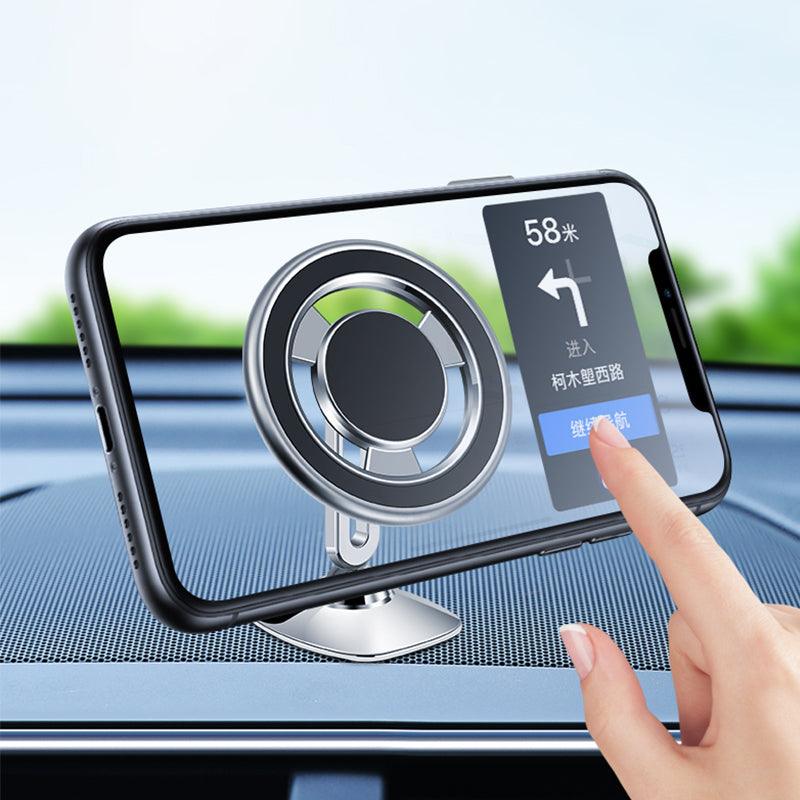 حامل هاتف للسيارة من Wiwu CH027 قابل للدوران 360 درجة، إصدار أرضي مسطح مغناطيسي