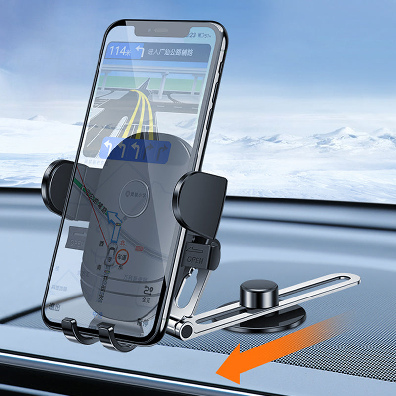 Wiwu CH028 360 Degree Rotating Automatic Mechanism Flat Floor Version Car Phone Holder