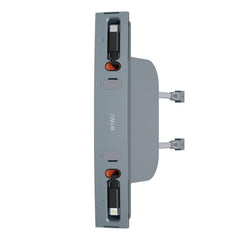Wiwu Tesla Compatible Type-C Lightning USB-A Smart In-Car Charging Station 60W