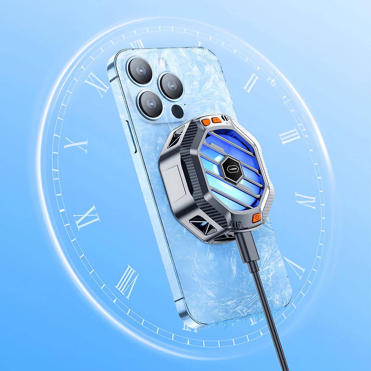 WiWU Wi-R001 15W Magsafe Charging Featured RGB Light Phone Cooling Fan description image 2