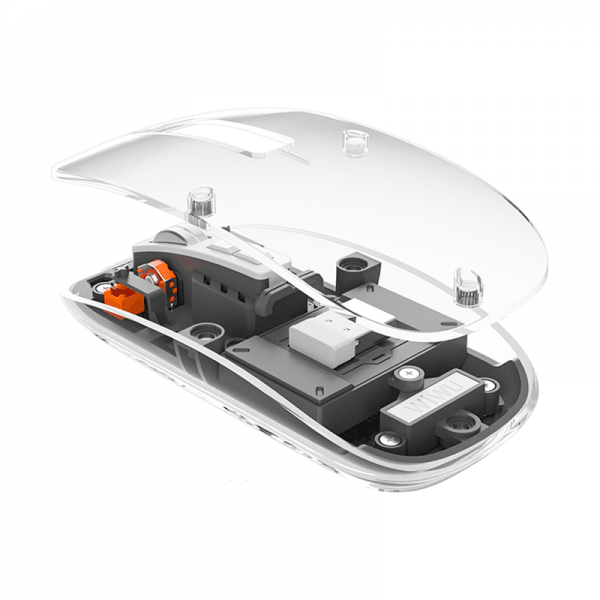 Wiwu Crystal Transparent Magnetic Wireless Mouse - Black Wiwu Crystal Transparent Magnetic Wireless Mouse - Black