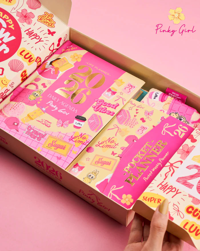 Mofkera Agenda Gift Set 2026 - Pinky Girl - Pre Order Mofkera Agenda Gift Set 2026 - Pinky Girl - Pre Order