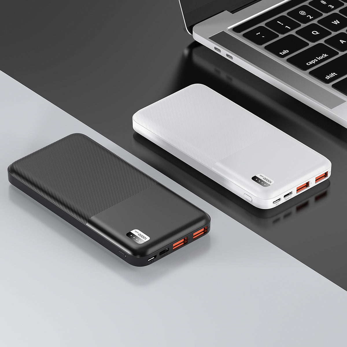 Xipin PX721 Dual USB Portable Powerbank 10000mAh with Quick Charge LED Light Indicator