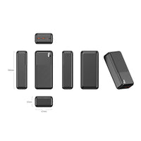 باور بانك محمول Xipin PX723 بمنفذين USB بسعة 30000 مللي أمبير في الساعة مع مؤشر ضوئي LED للشحن السريع