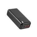 باور بانك محمول Xipin PX723 بمنفذين USB بسعة 30000 مللي أمبير في الساعة مع مؤشر ضوئي LED للشحن السريع