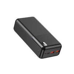 باور بانك محمول Xipin PX723 بمنفذين USB بسعة 30000 مللي أمبير في الساعة مع مؤشر ضوئي LED للشحن السريع