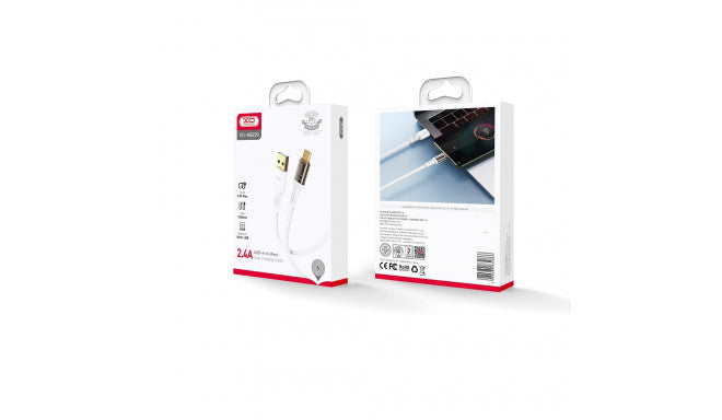 XO NB229 USB-C Clear Cable 2.4A – 1M XO NB229 USB-C Clear Cable 2.4A – 1M