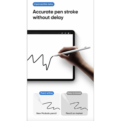 Mcdodo Stylus Pen for iPad Battery Display Version - White