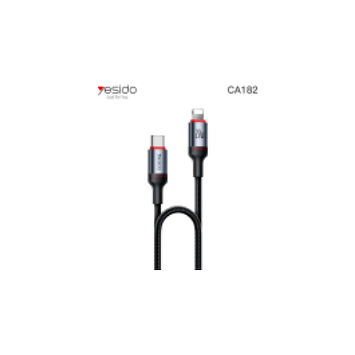 YESIDO CA182 C-L 27W aluminum alloy data cable 1.2M
