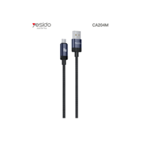 كابل بيانات USB-M من YESIDO طراز CA204M | سبيكة ألومنيوم + كابل مضفّر