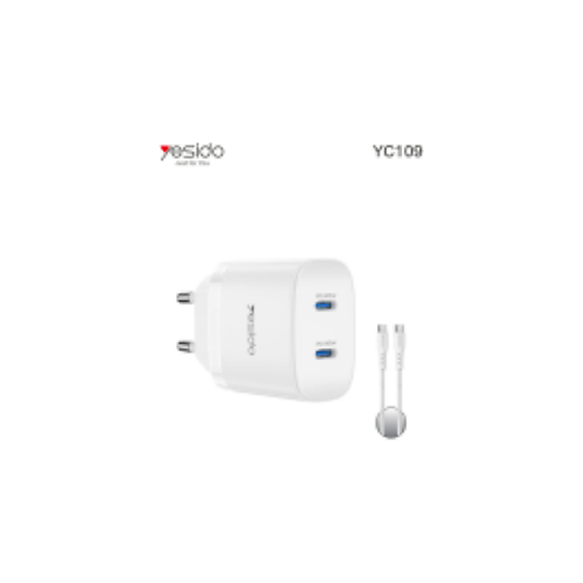YESIDO YC109 C+C 45W Home charger EU (C TO C cable)