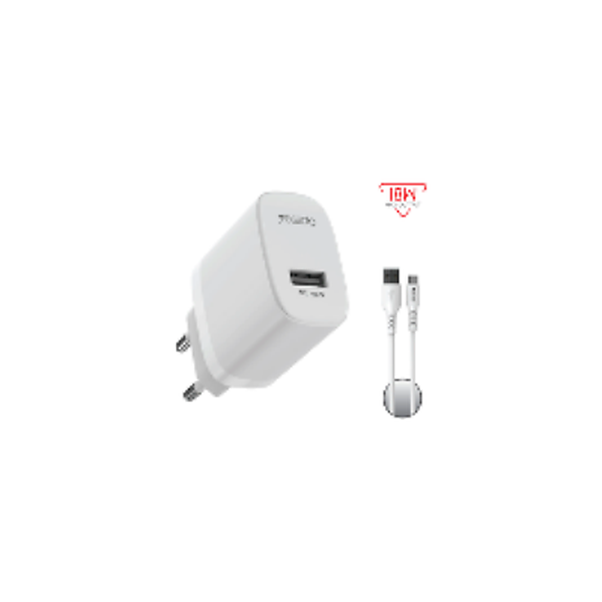 YESIDO YC111 USB-A QC3.0 18W Home charger EU (A TO C cable)