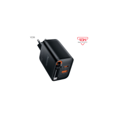 YESIDO YC99 40W Retractable Cable Charger-EU