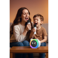 Yesido YSW36 2-Piece Karaoke Microphone Bluetooth 5.3 RGB Wireless Speaker - White