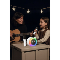 Yesido YSW36 2-Piece Karaoke Microphone Bluetooth 5.3 RGB Wireless Speaker - White