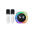 Yesido YSW36 2-Piece Karaoke Microphone Bluetooth 5.3 RGB Wireless Speaker - White